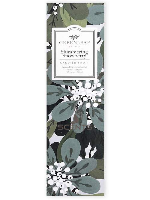 Саше средние Greenleaf Мерцающий Снежник Shimmering Snowberry для дома, офиса